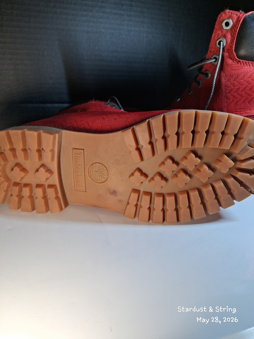 Timberland Mens 6 Inch Premium Waterproof Boots Red Size 9.5 - Picture 6 of 16